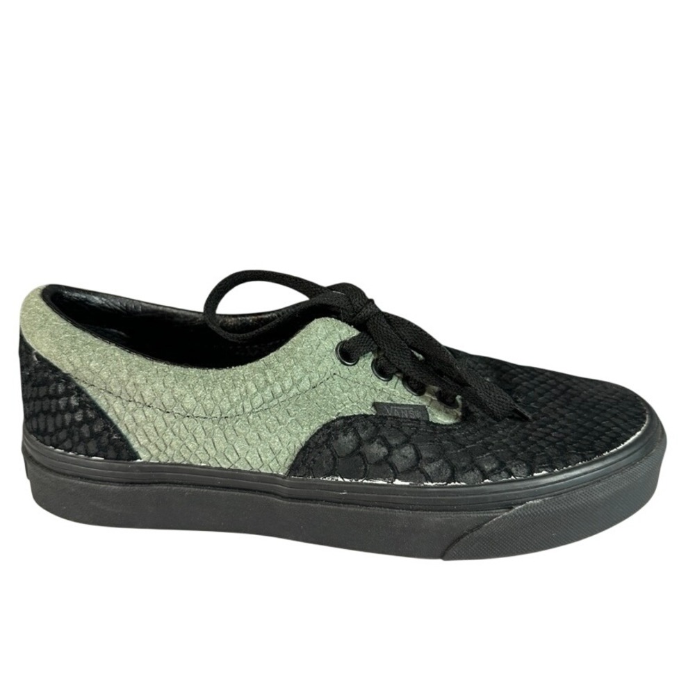 Vans Harry Potter Era Slytherin Sneakers Black Green Snakeskin Women's 7